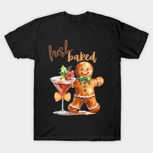 Fresh Baked Gingerbread Man with Bow T-Shirt